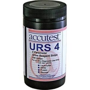 Accutest® URS-4 Urine Reagent Strips (Leukocytes, Nitrite, Protein & Glucose)