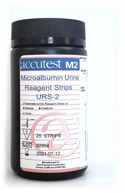 Accutest® Microalbumin & Creatinine 2-1 Urine Reagent Strips