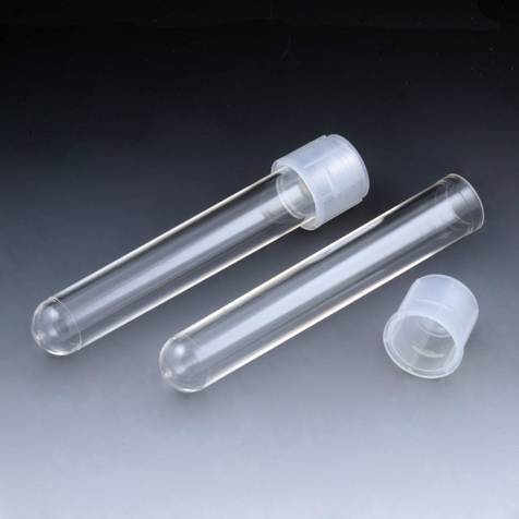 12x75mm Plastic Tubes with Dual Position Snap Cap