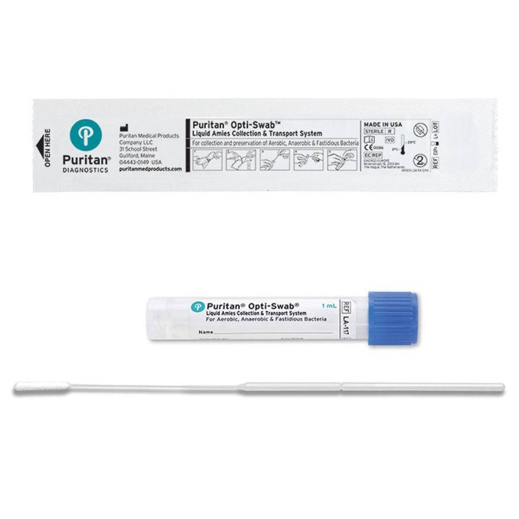 Opti-Swab 1ml Liquid Amies Transport Medium w/ 6